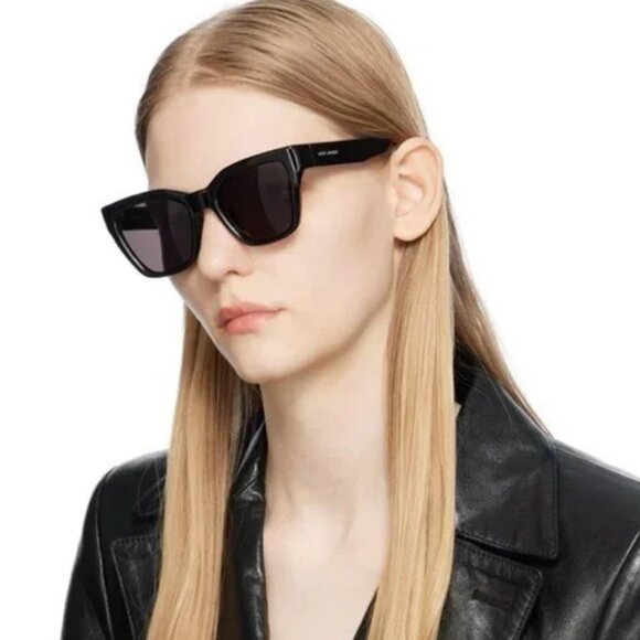 NWT SAINT LAURENT SUNGLASSES BLACK - Picture 1 of 4